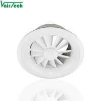 HVAC ventilation system adjustable aluminium ceiling swirl air diffusers