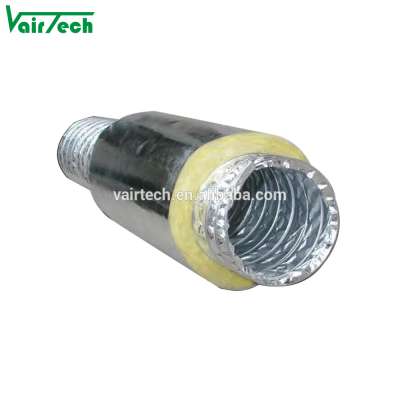 HVAC system insulated fiberglass polyester aluminum flexible duct