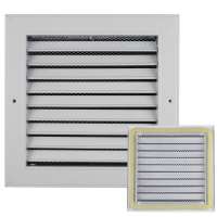 Customized size conditioning aluminum return air grille with metal screen air filter