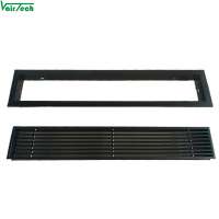 Air conditioning removable core linear grille diffuser for HVAC system