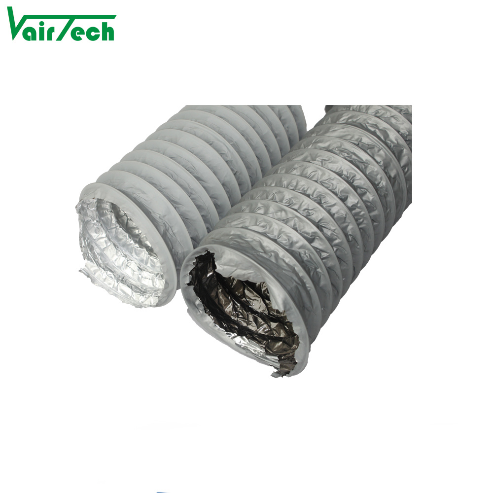 HVAC System PVC Combine Flexible Duct Fire Resistant Air Duct Aluminum Flexible Pipe